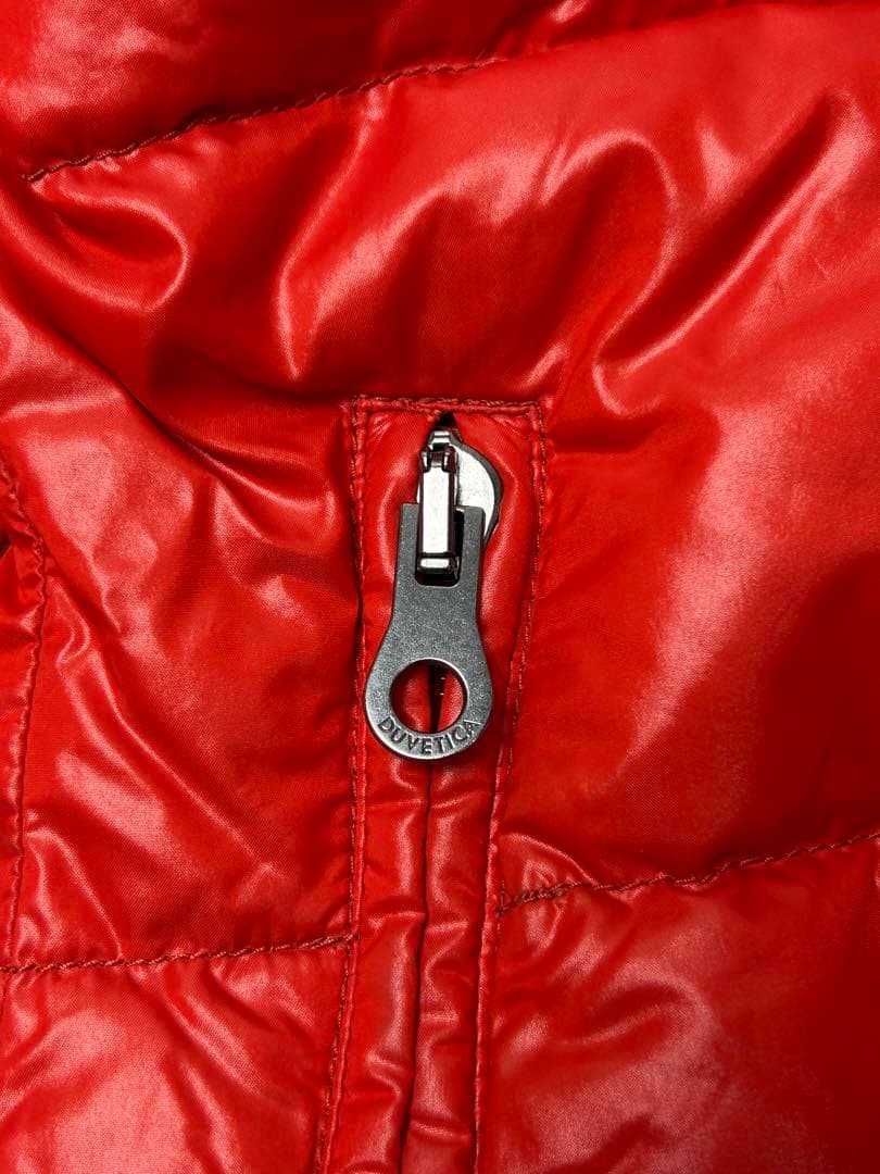 DUVETICA オレンジ　ファー付き　ダウンジャケット　40サイズ