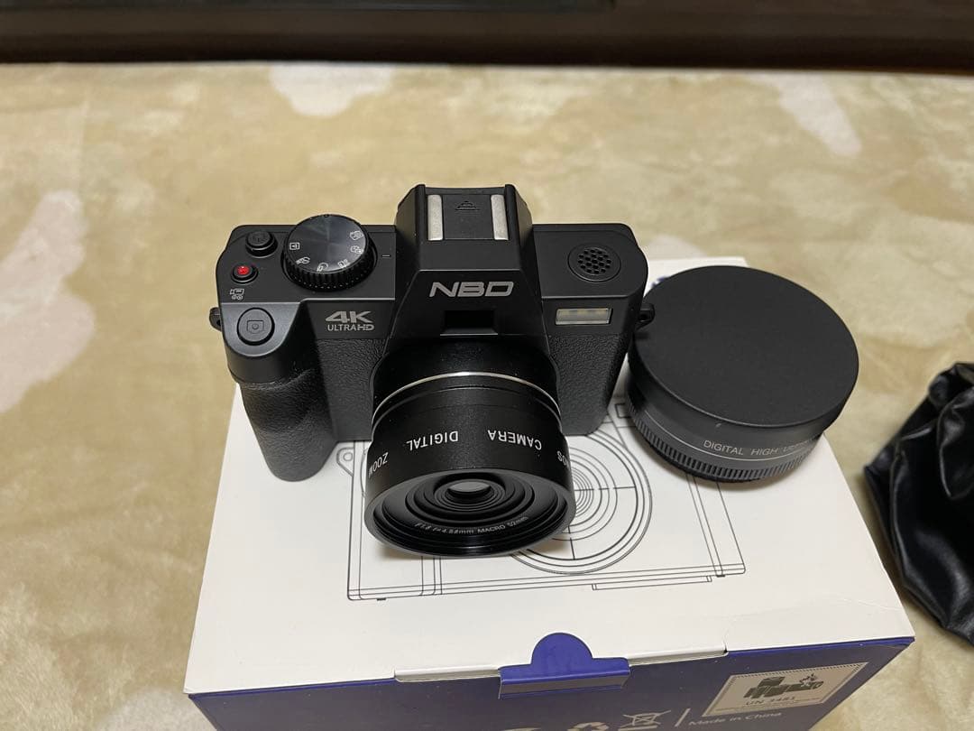 NBD 4K ビデオカメラ 48MP 60fps 32GB Wi-Fi