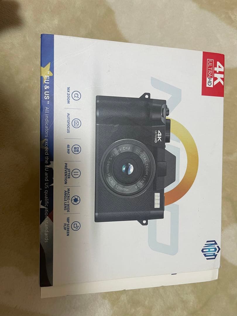 NBD 4K ビデオカメラ 48MP 60fps 32GB Wi-Fi