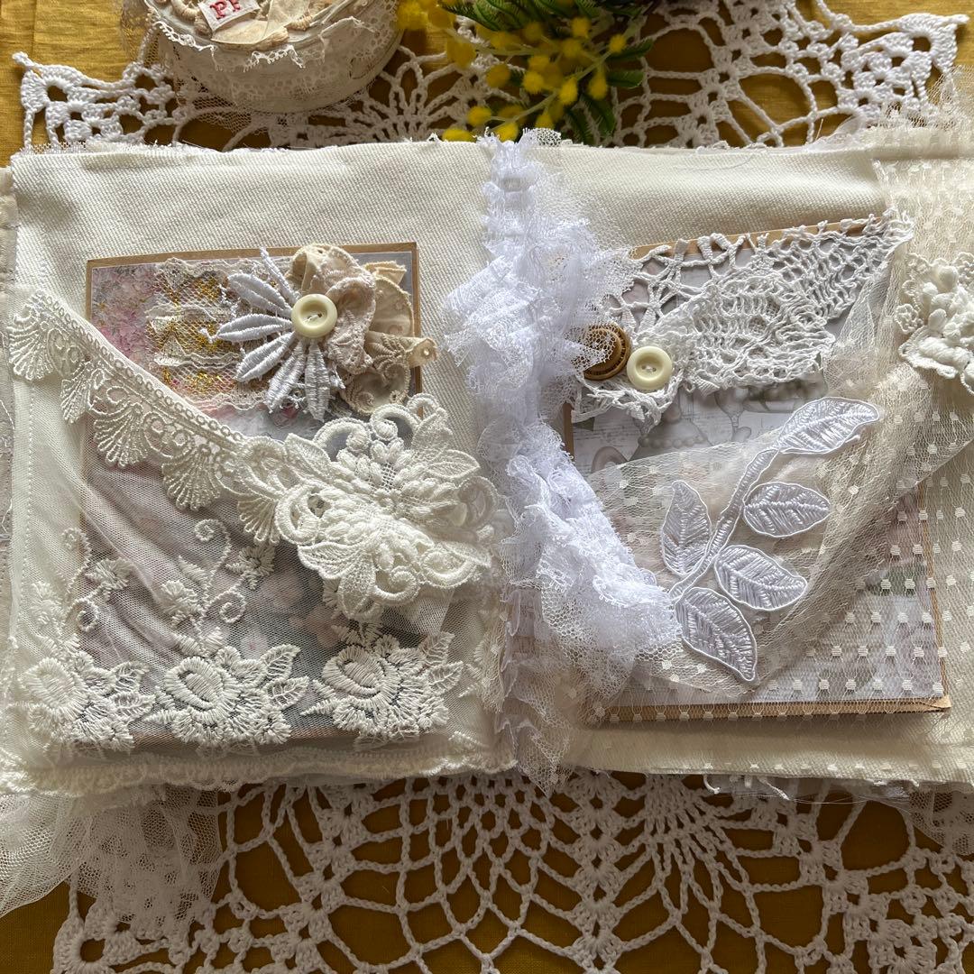 【限定1名様】 fabricジャンクジャーナル　おすそ分け素材入り　ふわふわ♪