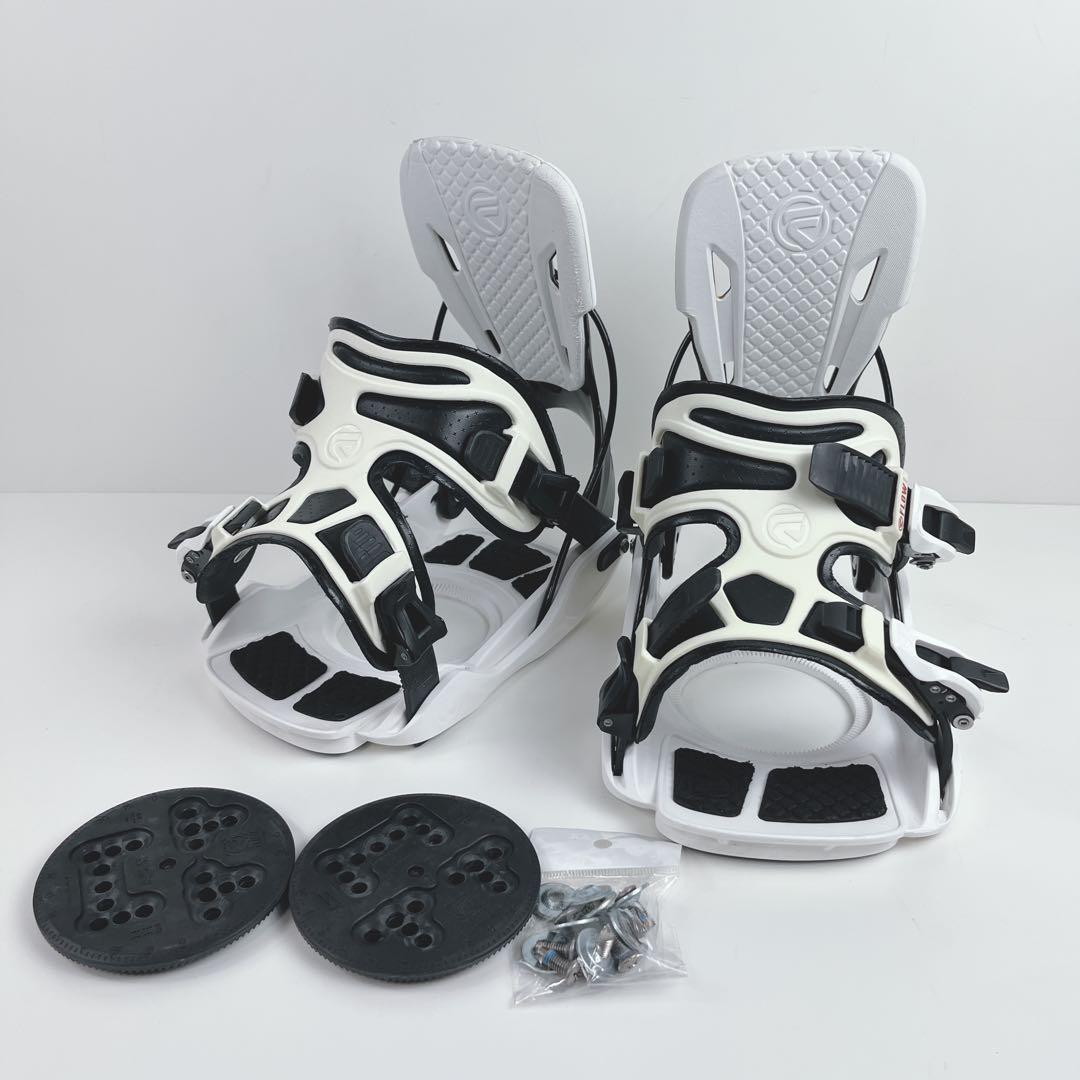 FLOW フロー スノーボード ビンディング ALPHA LG-Lホワイト