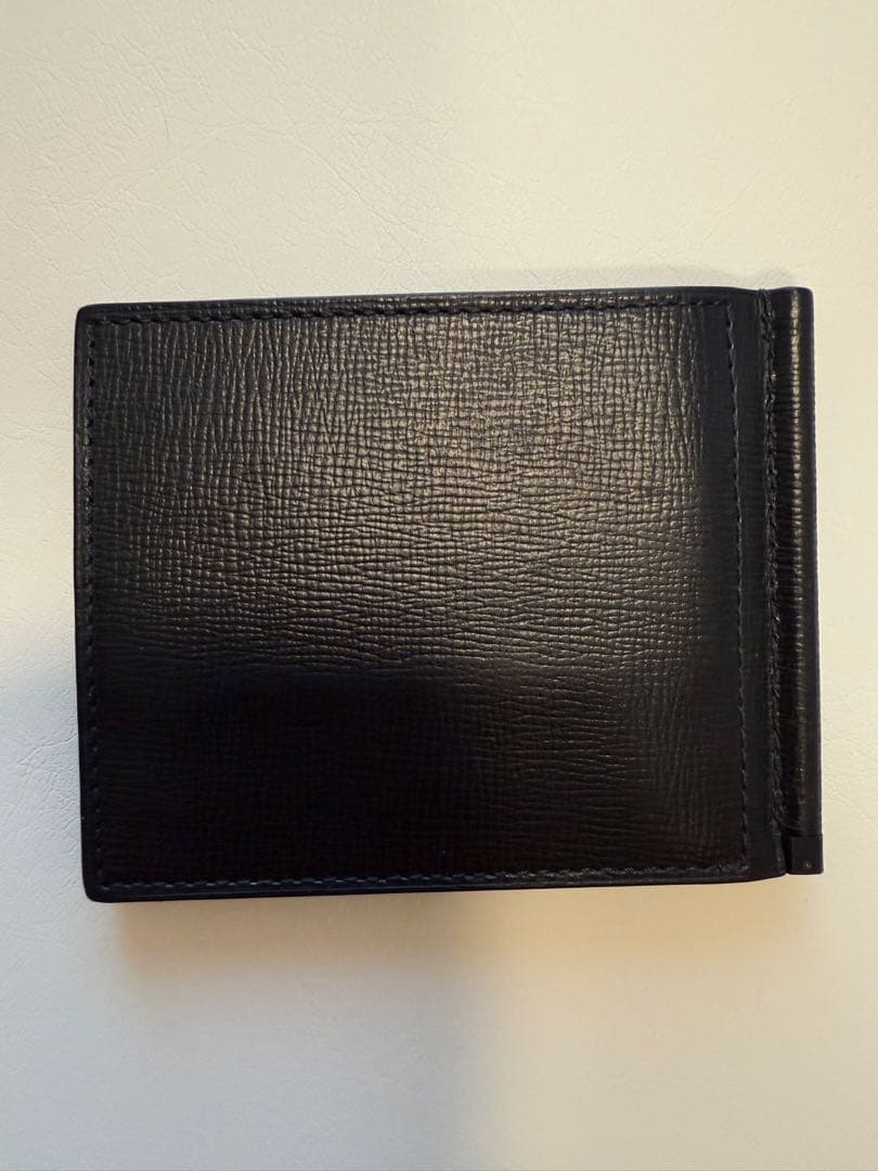 Valextra 黒 レザー マネークリップ