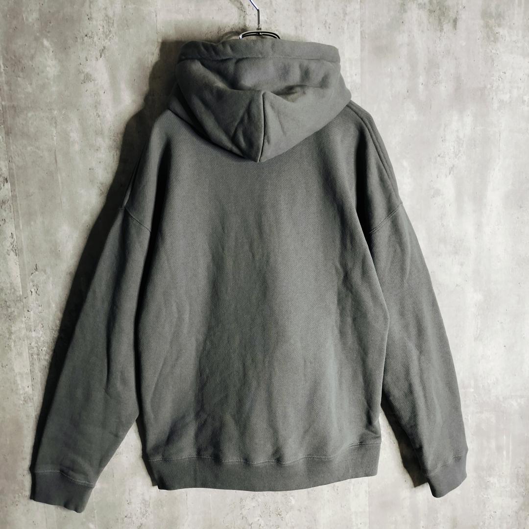 【美品】ロエベ アナグラム ロゴ刺繍 パーカー グレージュ オーバーサイズ