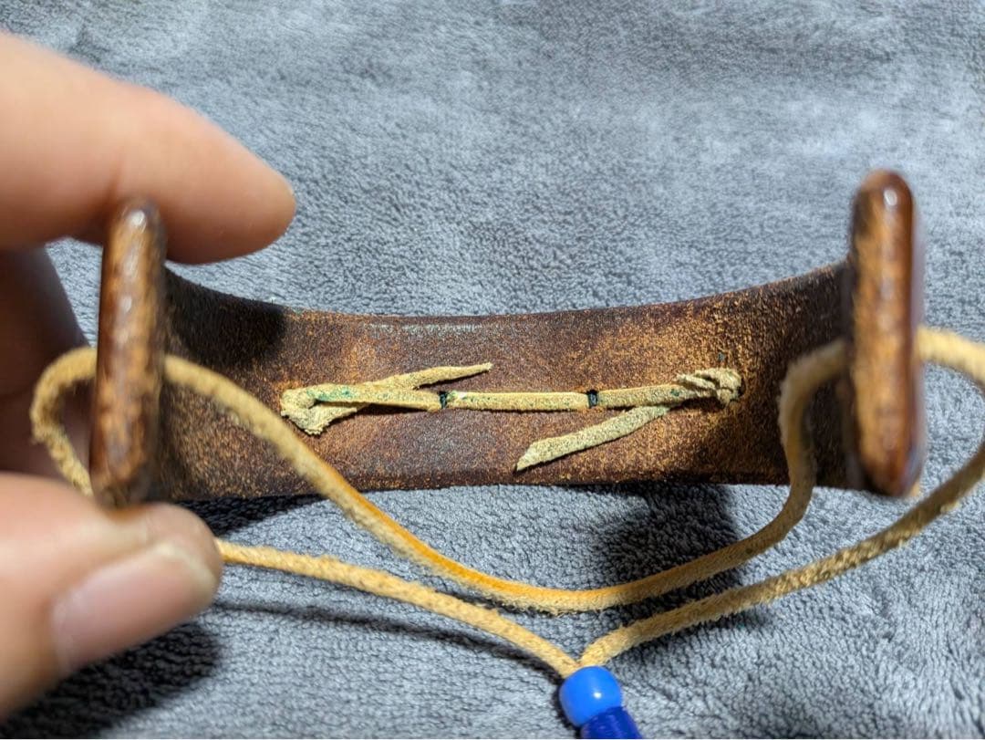 ゴローズ 5セントコンチョ付きレザー ブレスレット