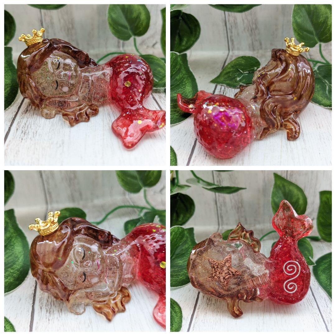 【Milky】ペリドット✕プレナイトのユニコーン形オルゴナイト☆他８点