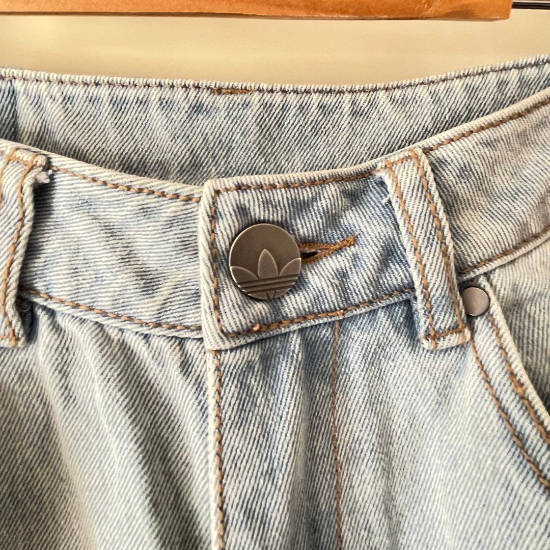 adidas アディダス レディース デニム ワイドパンツ