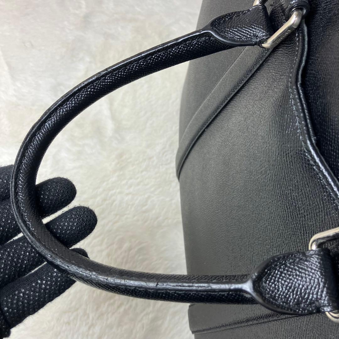 コーチ✨メトロポリタン 2way ３室 A4 ビジネスバッグ サフィアーノレザー