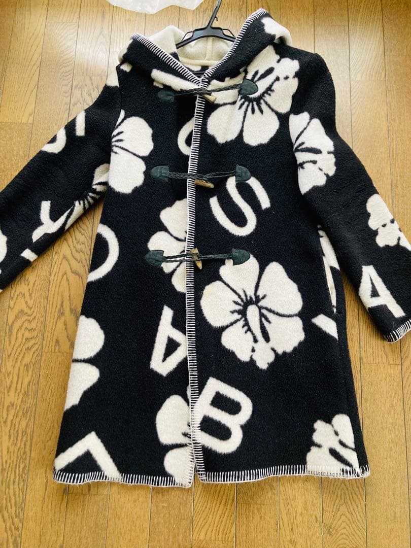 ALBA ROSA 花柄フリースロングコート