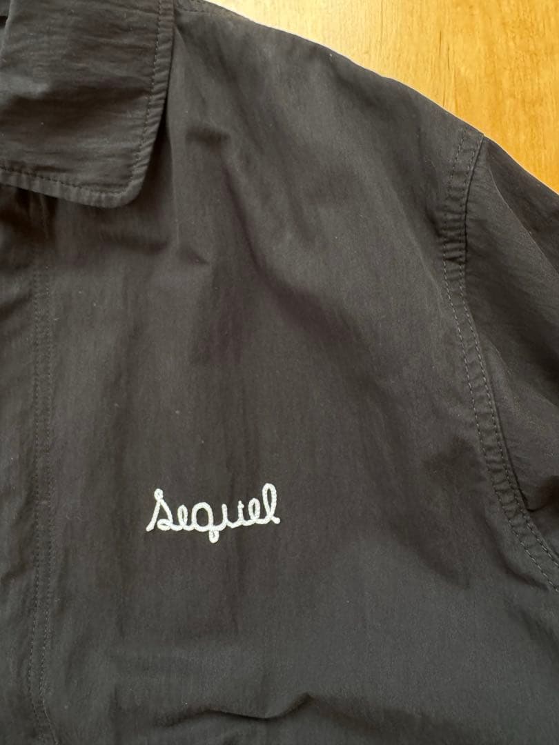 SEQUEL FISHTAIL TRENCH COAT BLACK M 黒