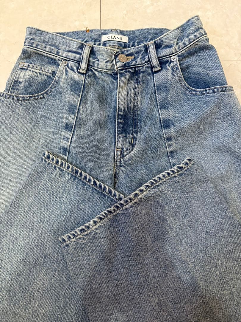 CLANE COCOON BULKY DENIM PANTS サイズ0