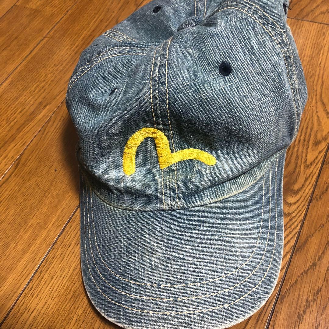 デニム イエローロゴ ベースボールキャップ