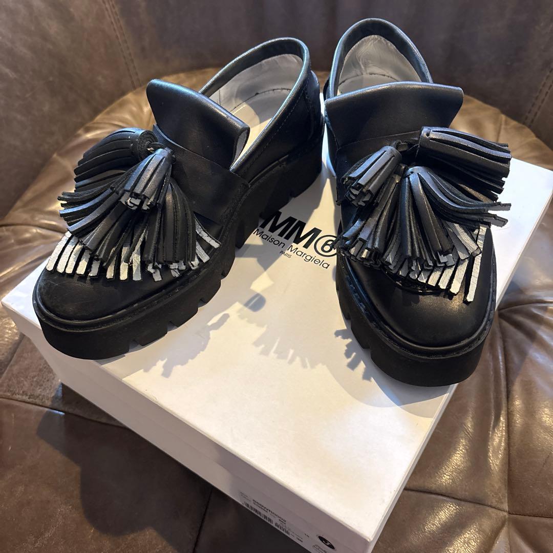 Maison Margiela フリンジローファー ブラック36サイズ
