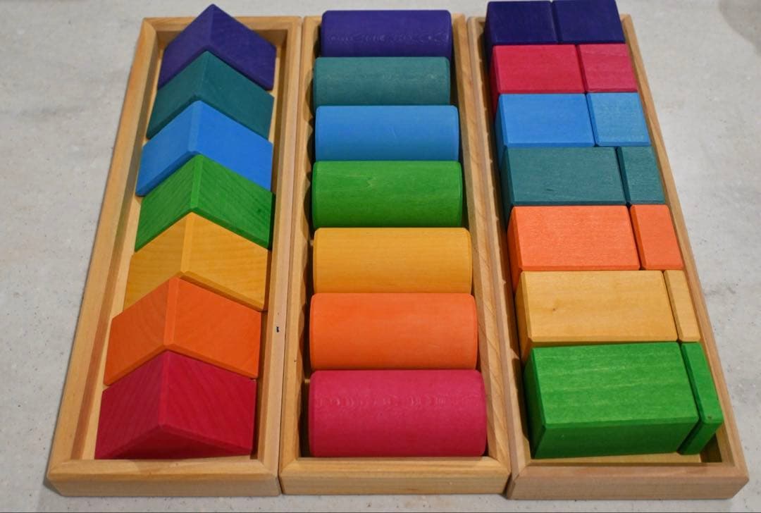 グリムス　色と形つみき　3種類セット