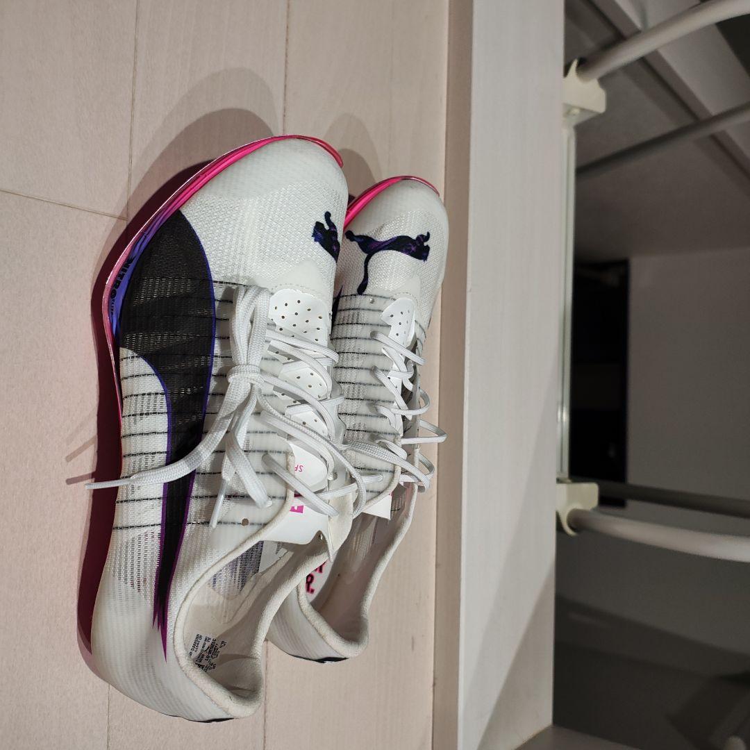 1*様 Puma スパイクシューズ ホワイト/ブラック/ピンク