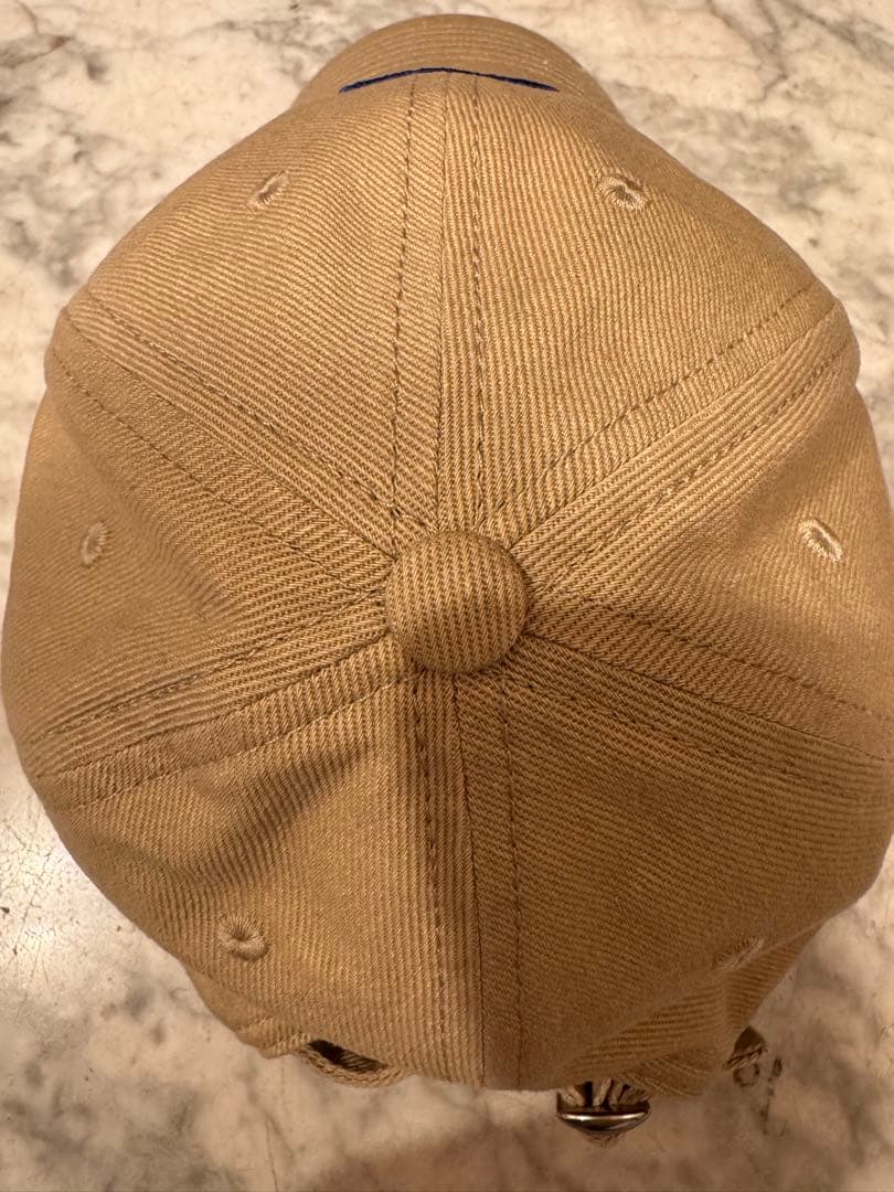 セリーヌ新作　ヴィヴィエンヌキャップ　コットンツイル　ベージュL