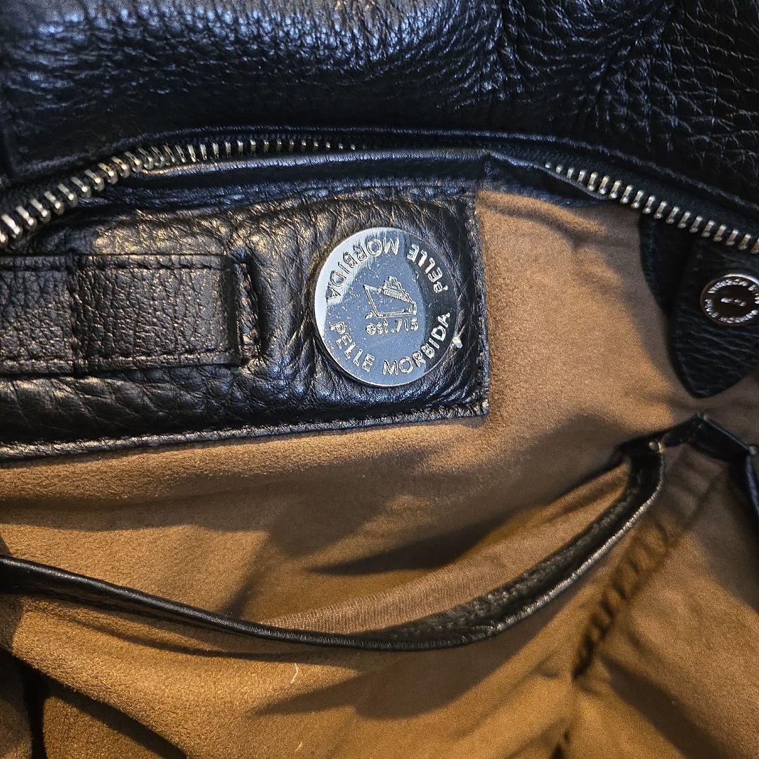 PELLE MORBIDA ビジネスバッグ ブラックレザー
