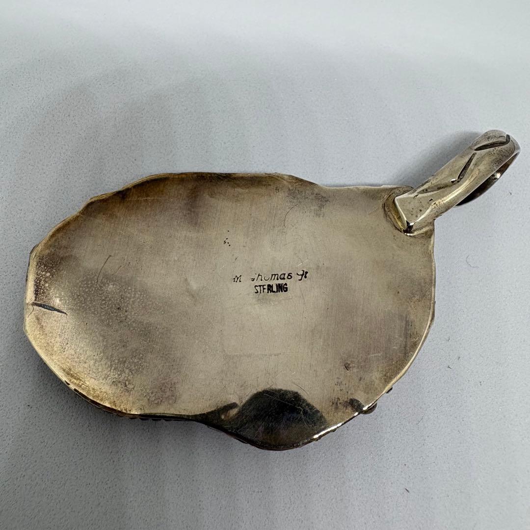 【希少・特大】ナバホ族 M. Thomas Jr.作ベアクロー ペンダントトップ