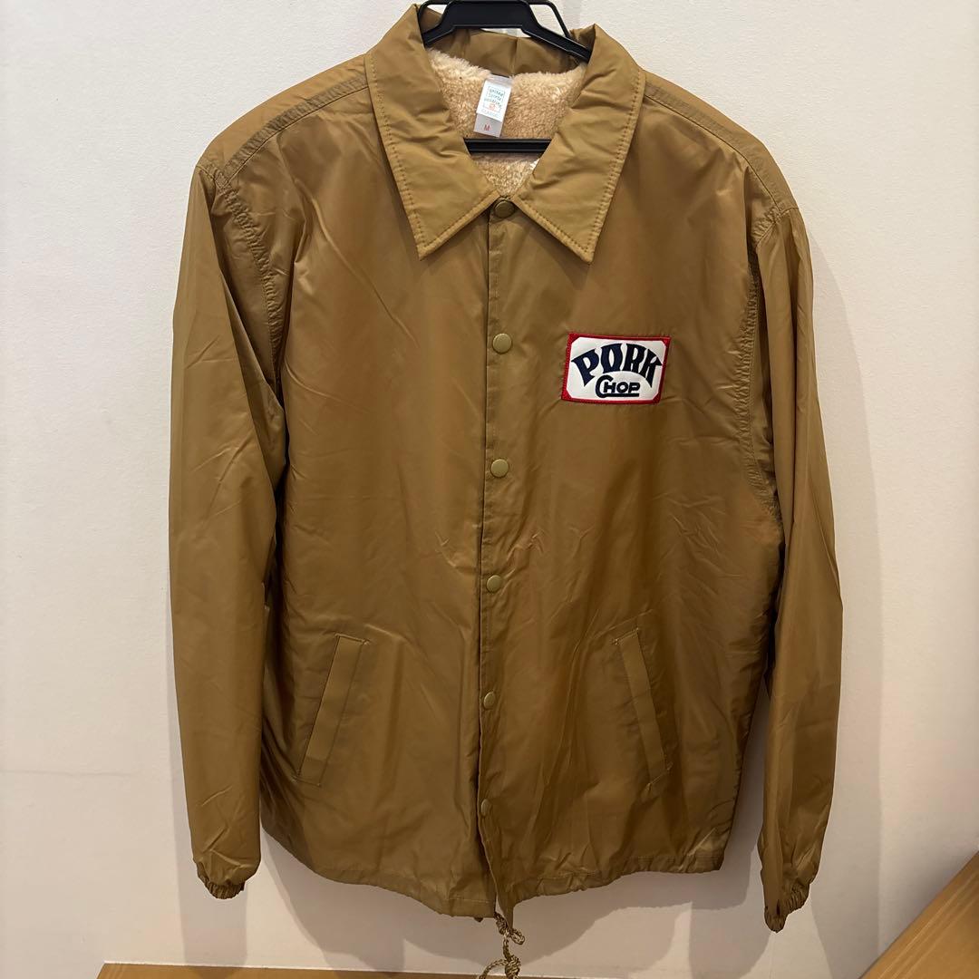 PORKCHOP ナイロンジャケット M ベージュ