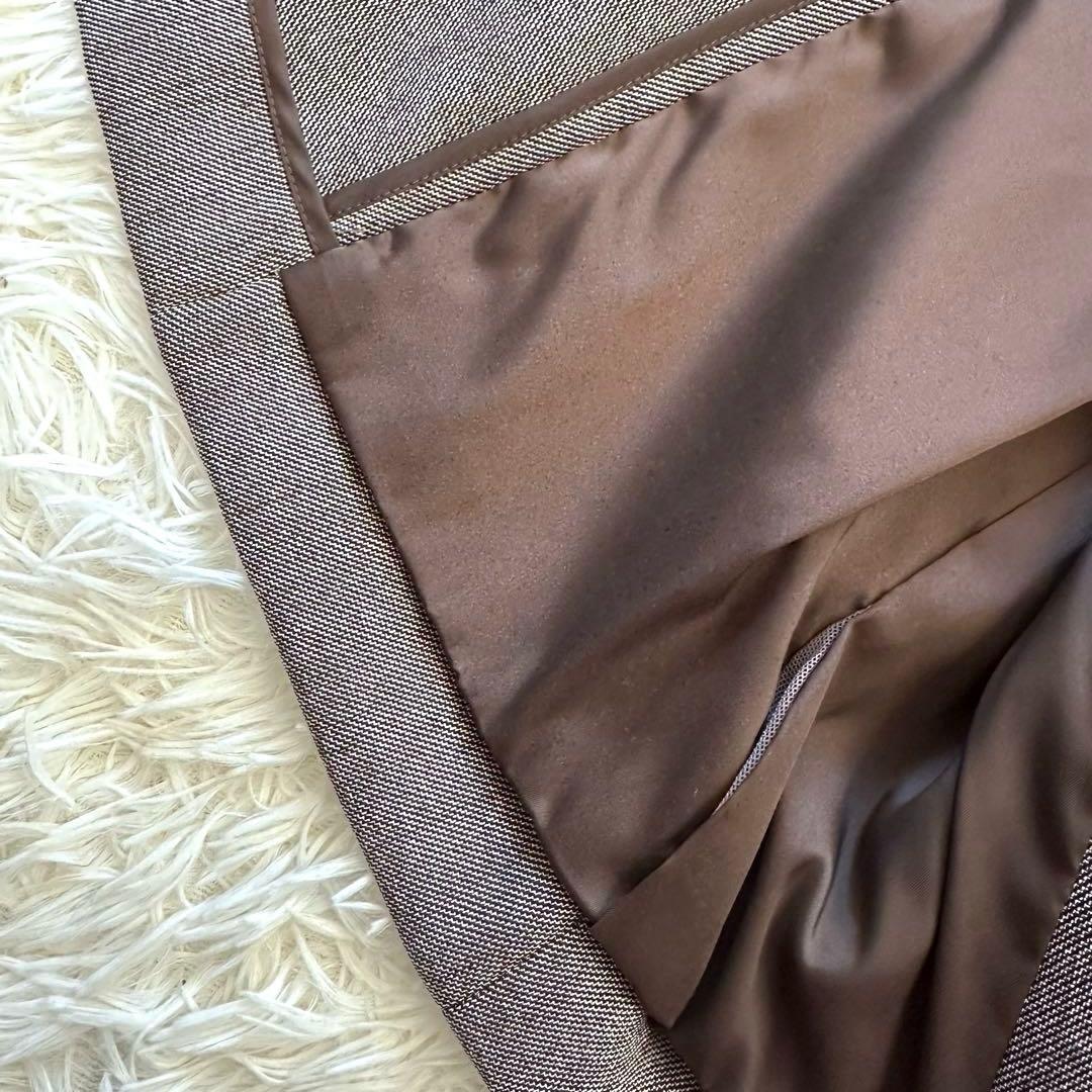 極美品【PLST】プラステ ダブルブレスト セットアップ ブラウン S/XS