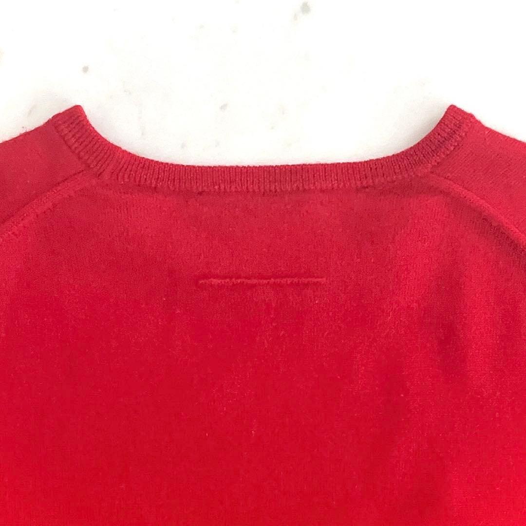 スローン ニット セーター 14G メリノウール 日本製 レッド 赤 4