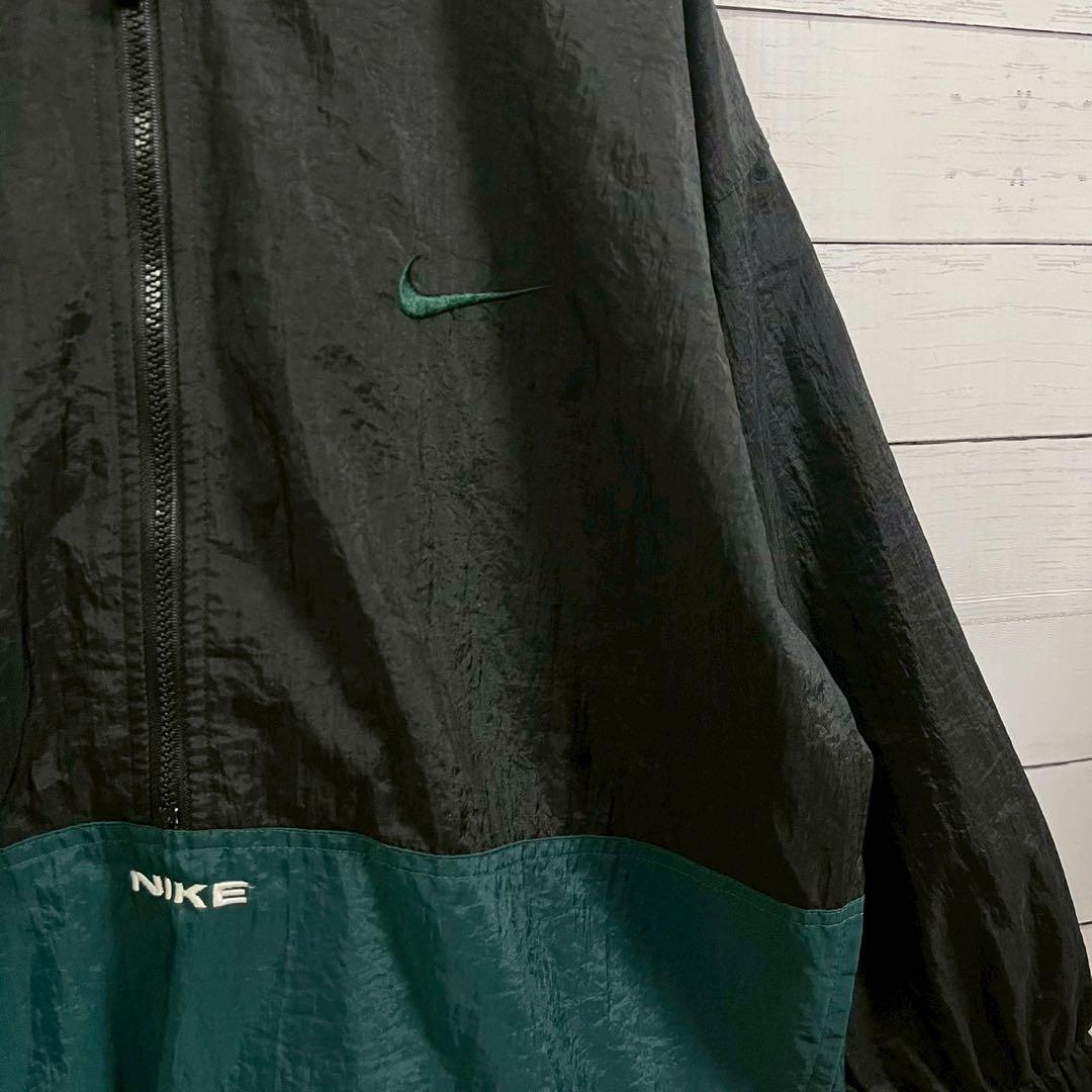 1【人気Lサイズ】ナイキ☆銀タグ ハーフジップ ナイロンジャケット☆7313