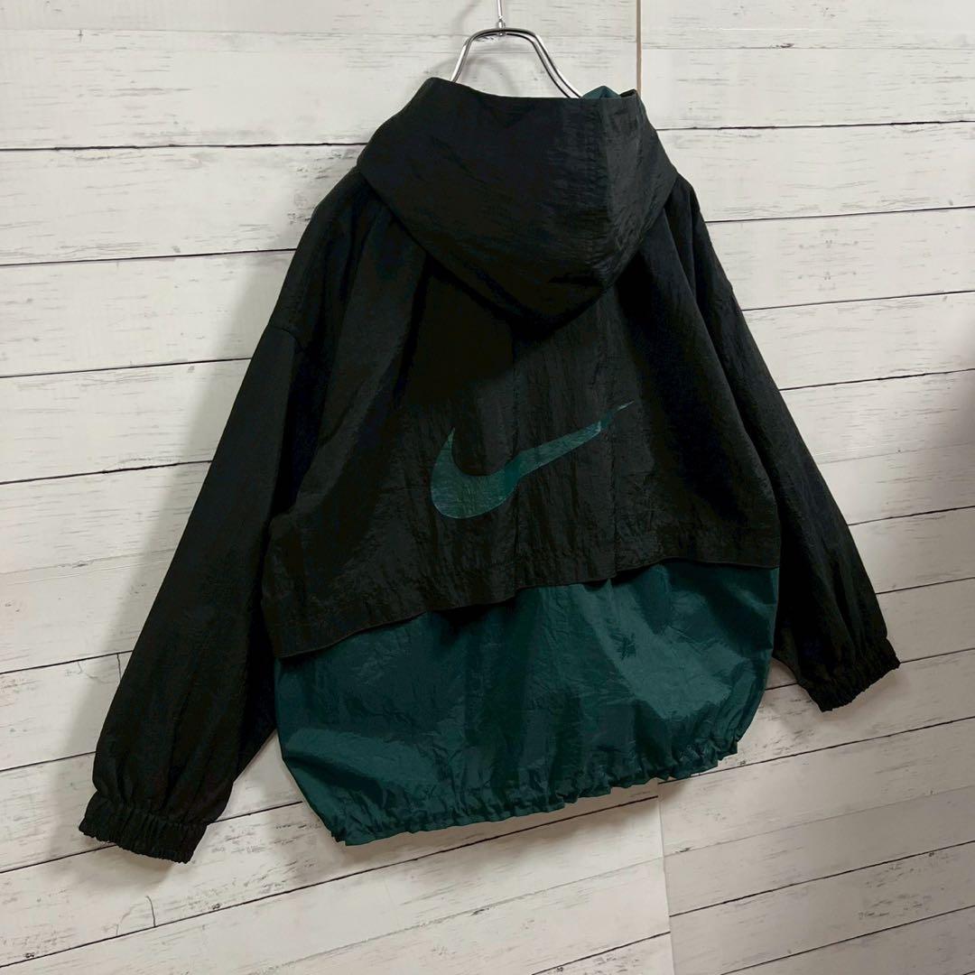 1【人気Lサイズ】ナイキ☆銀タグ ハーフジップ ナイロンジャケット☆7313