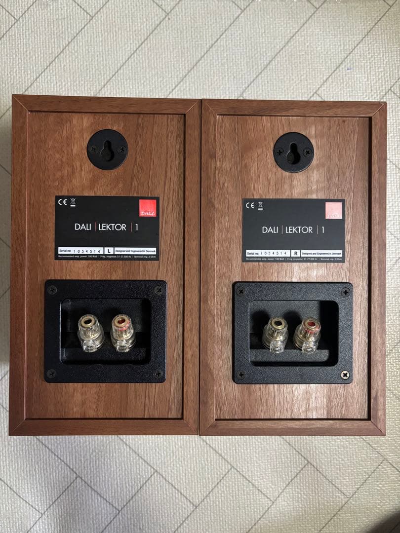 DALI LEKTOR1 ブックシェルフ シリアル同番 スピーカー ペア　木目