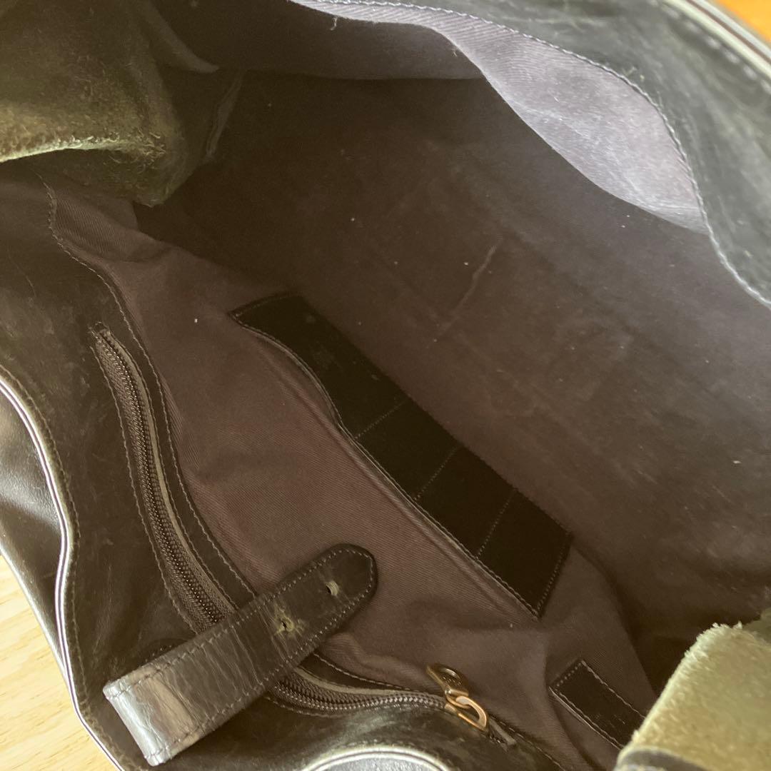 ETTINGER 黒レザートートバッグ