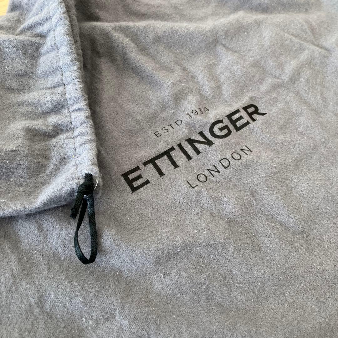 ETTINGER 黒レザートートバッグ