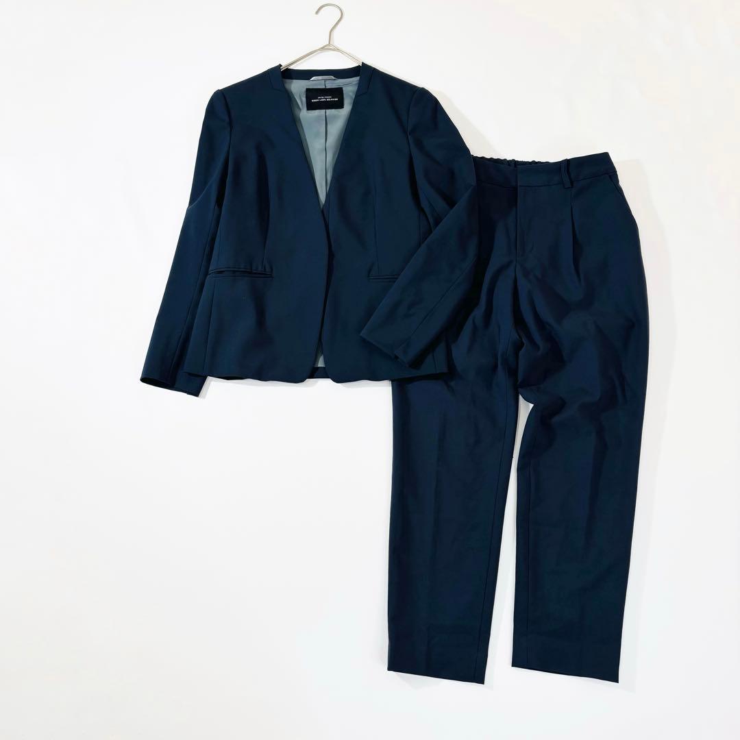 869 美品✨グリーンレーベル カチラリ スーツ セットアップ ネイビー 36