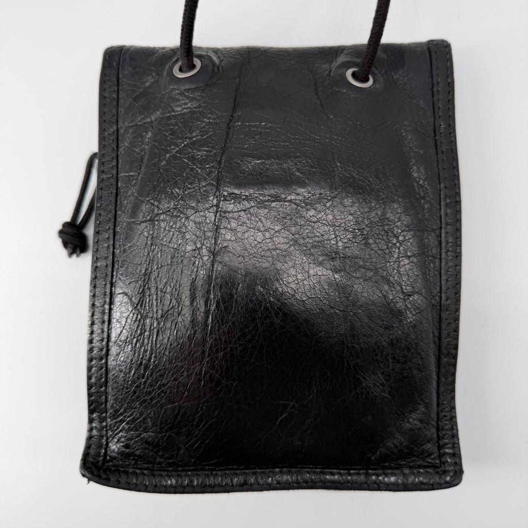 15822✨バレンシアガ エクスプローラー ショルダーバッグ レザー 黒