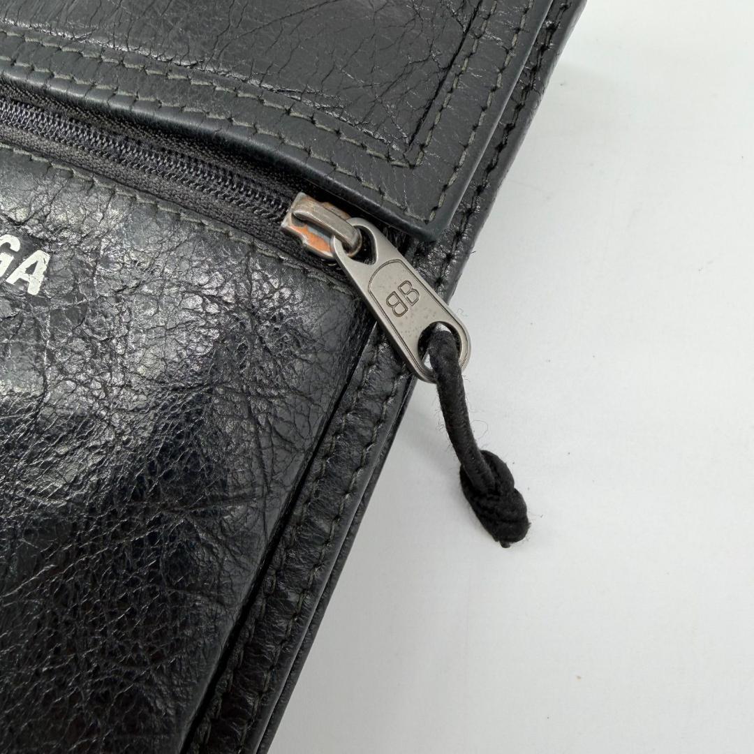 15822✨バレンシアガ エクスプローラー ショルダーバッグ レザー 黒