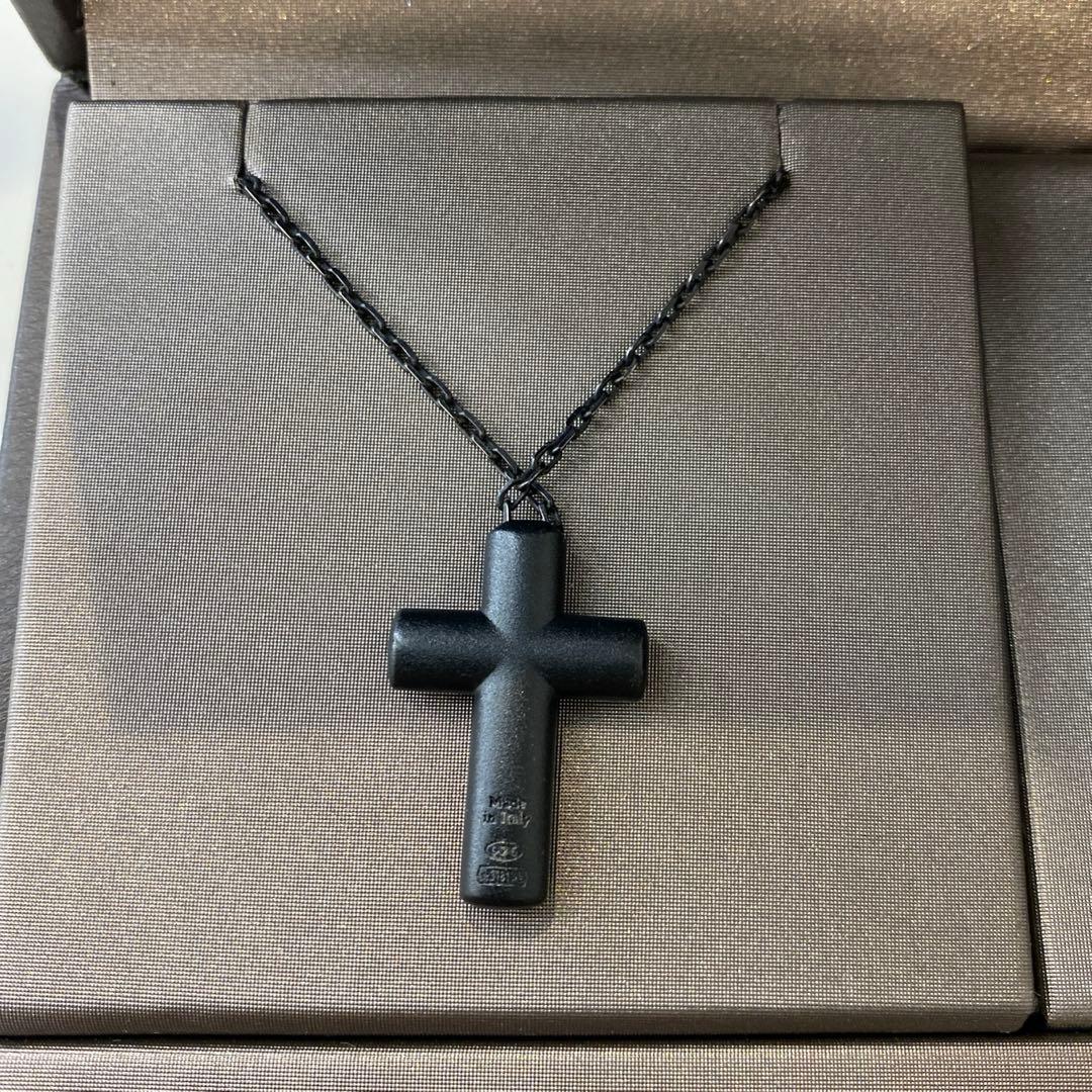 【最終値下げ！】DAMIANI メトロポリタンブラック クロス ネックレス