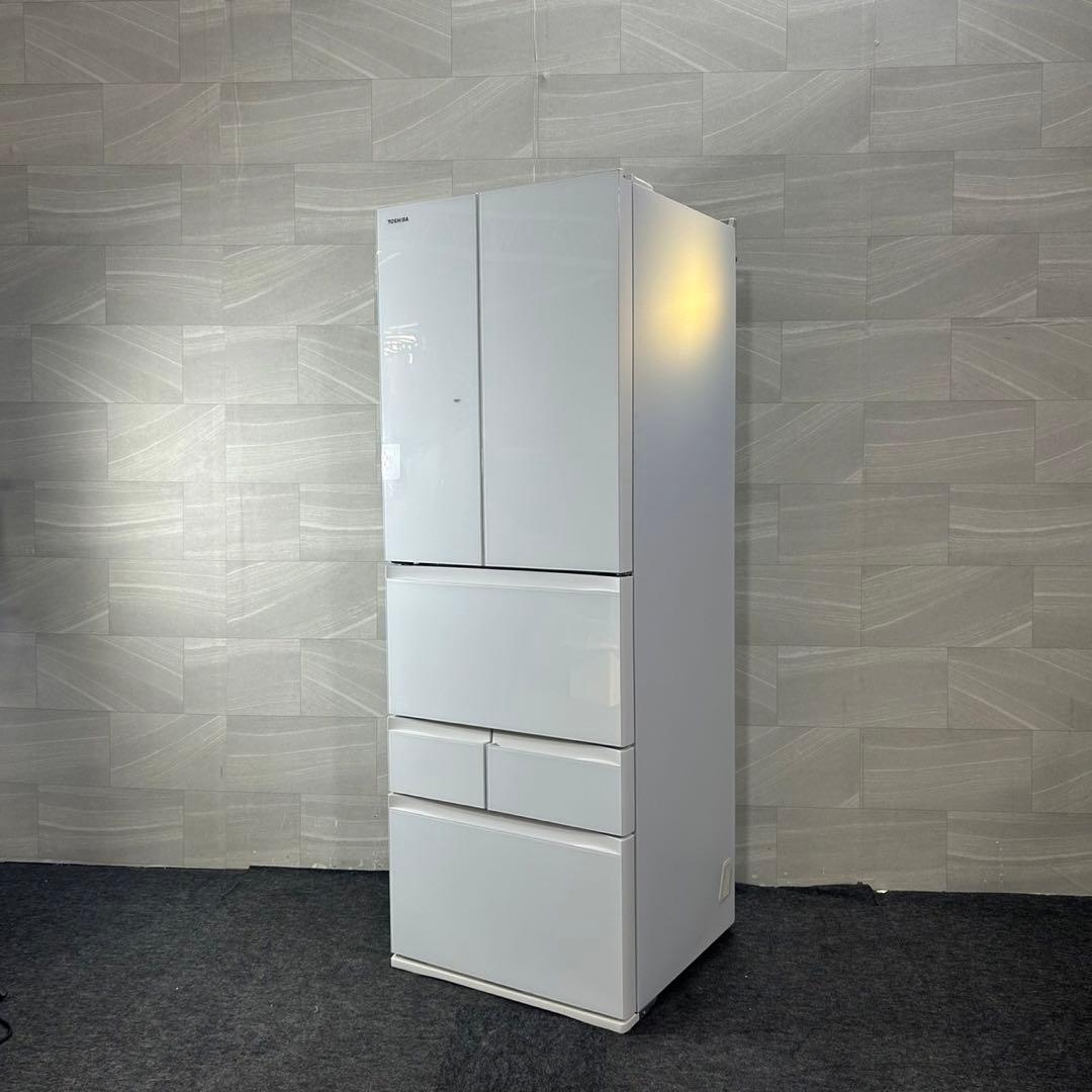 TOSHIBA 462L 大型冷蔵庫 6ドア 観音開き 2021年 d4353