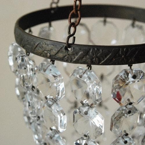 フランスアンティーク◆バッグシャンデリア小さめ＃雅姫さん家具ミラー棚オクトゴナル