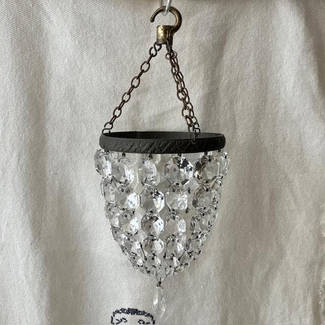 フランスアンティーク◆バッグシャンデリア小さめ＃雅姫さん家具ミラー棚オクトゴナル