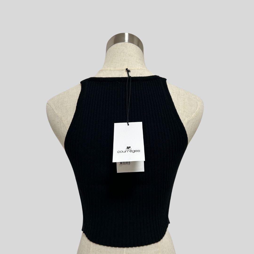 新品Mサイズ【クレージュ】Courregesロゴタンクトップ