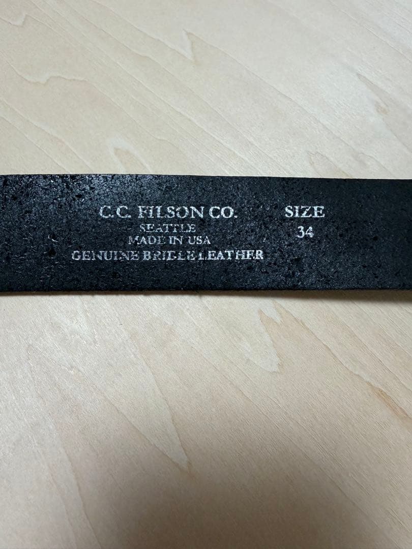 フィルソン ブライドルレザーベルト 34インチ アメリカ製