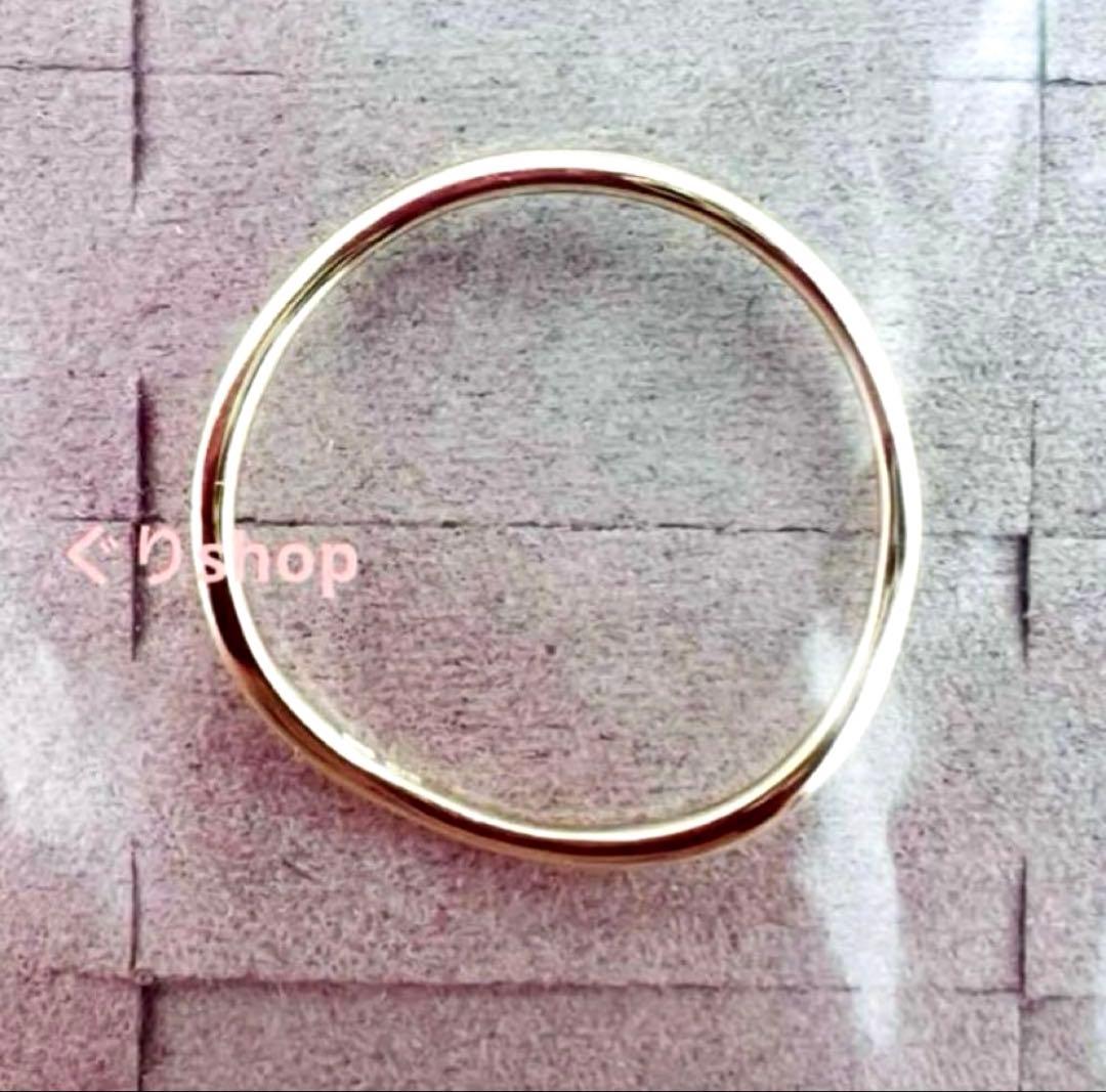 新品 ete K10 YG 【現行品】レイヤード ウェーヴ リング 17号