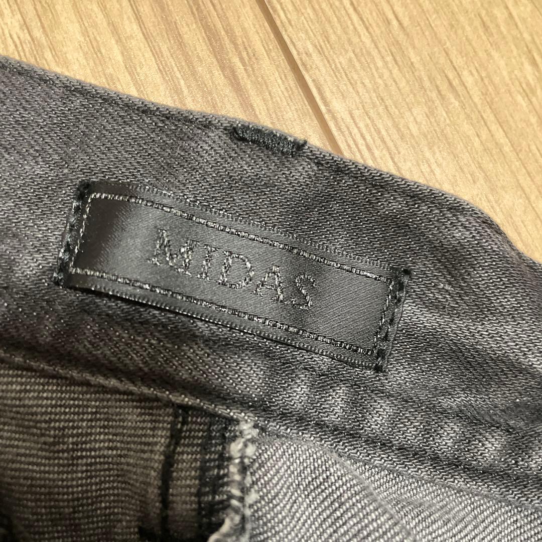 MIDAS レースアップ フレアデニム ダメージ スタッズ加工 y2k V系