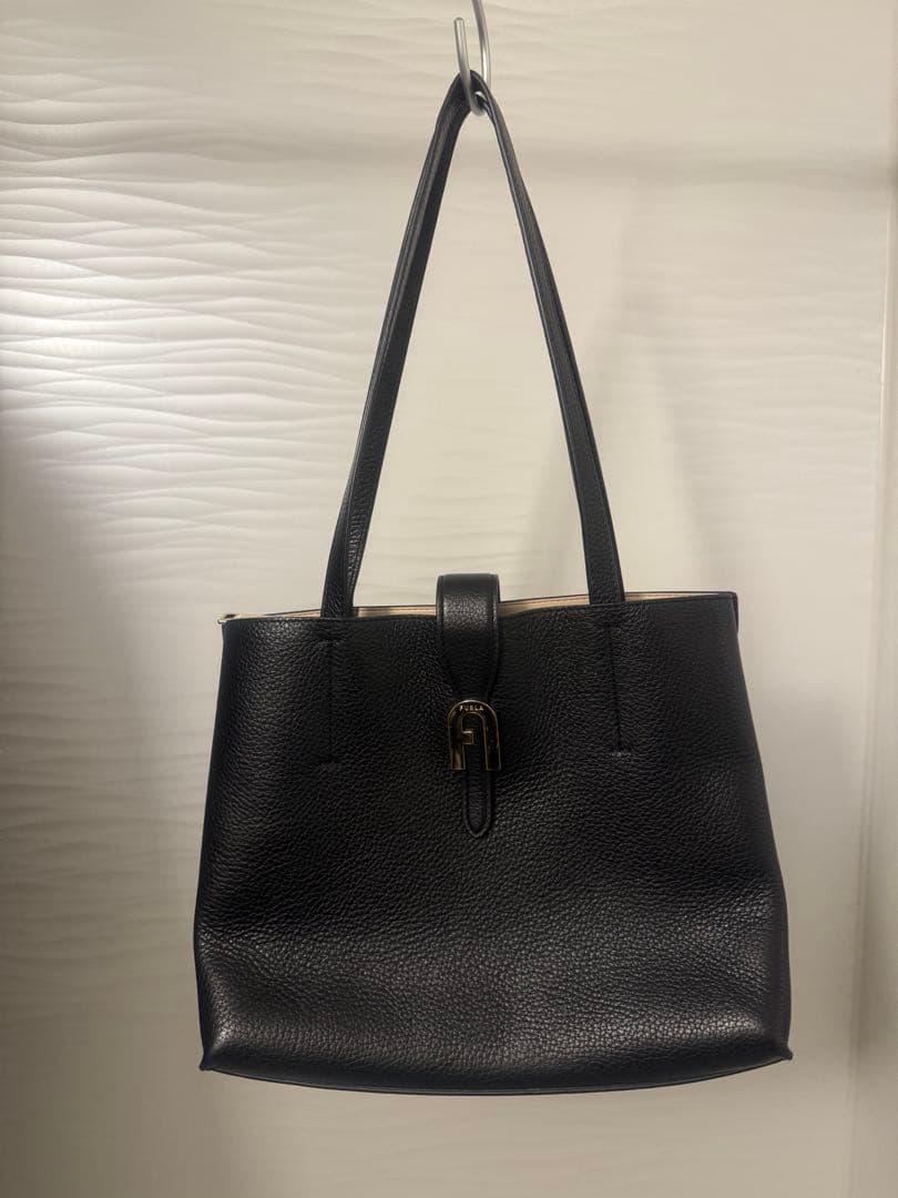 フルラ ソフィア トートバッグ NERO ブラック グレインカーフスキン