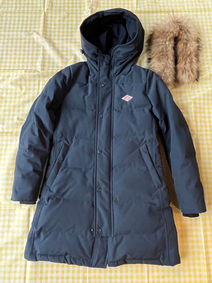本日限定お値下げ‼️ダントン【XS 】ロングダウンコート　ネイビー【34】