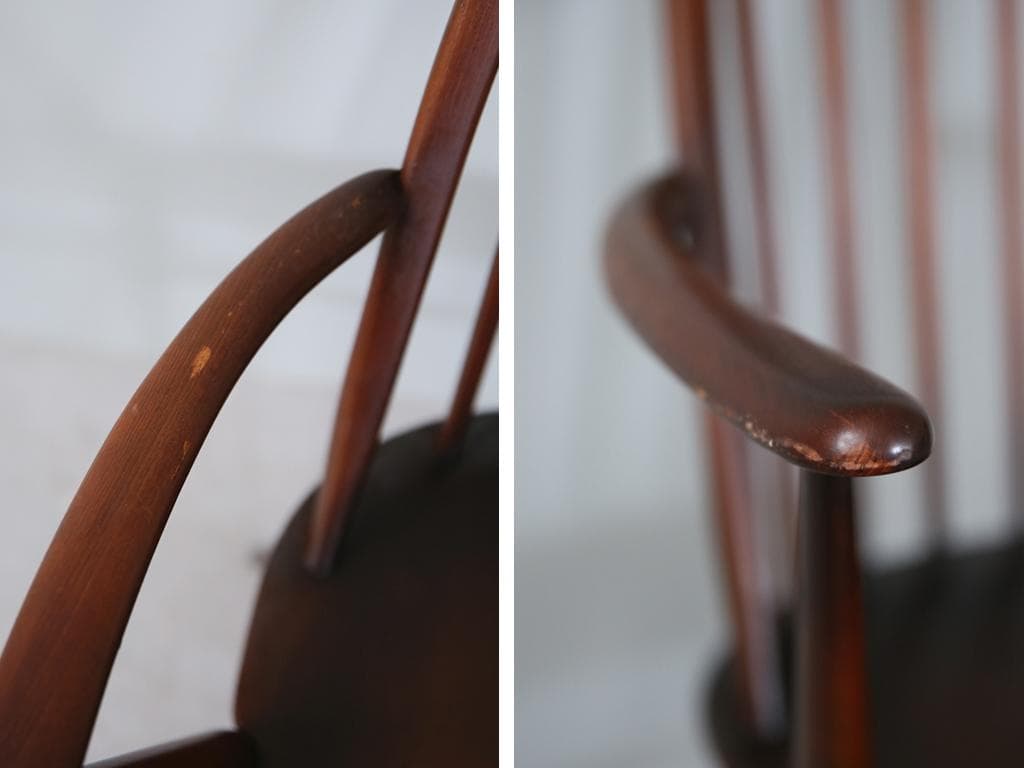 英国アンティークERCOLアーコールクエーカーアームチェア/イス91-152-5