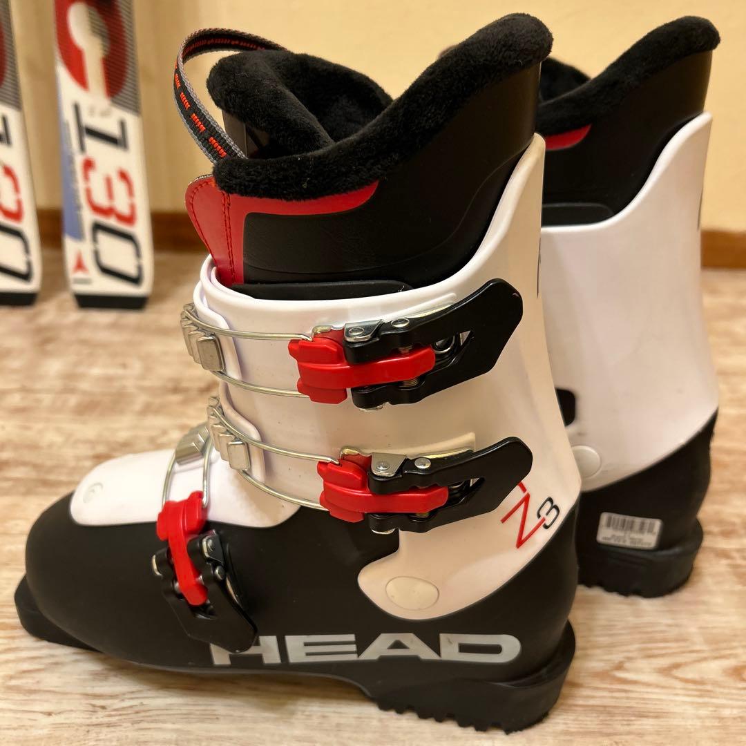 ◾️カービングスキーセット　スキー板130㎝ ブーツ23.5㎝　子供用　ジュニア用