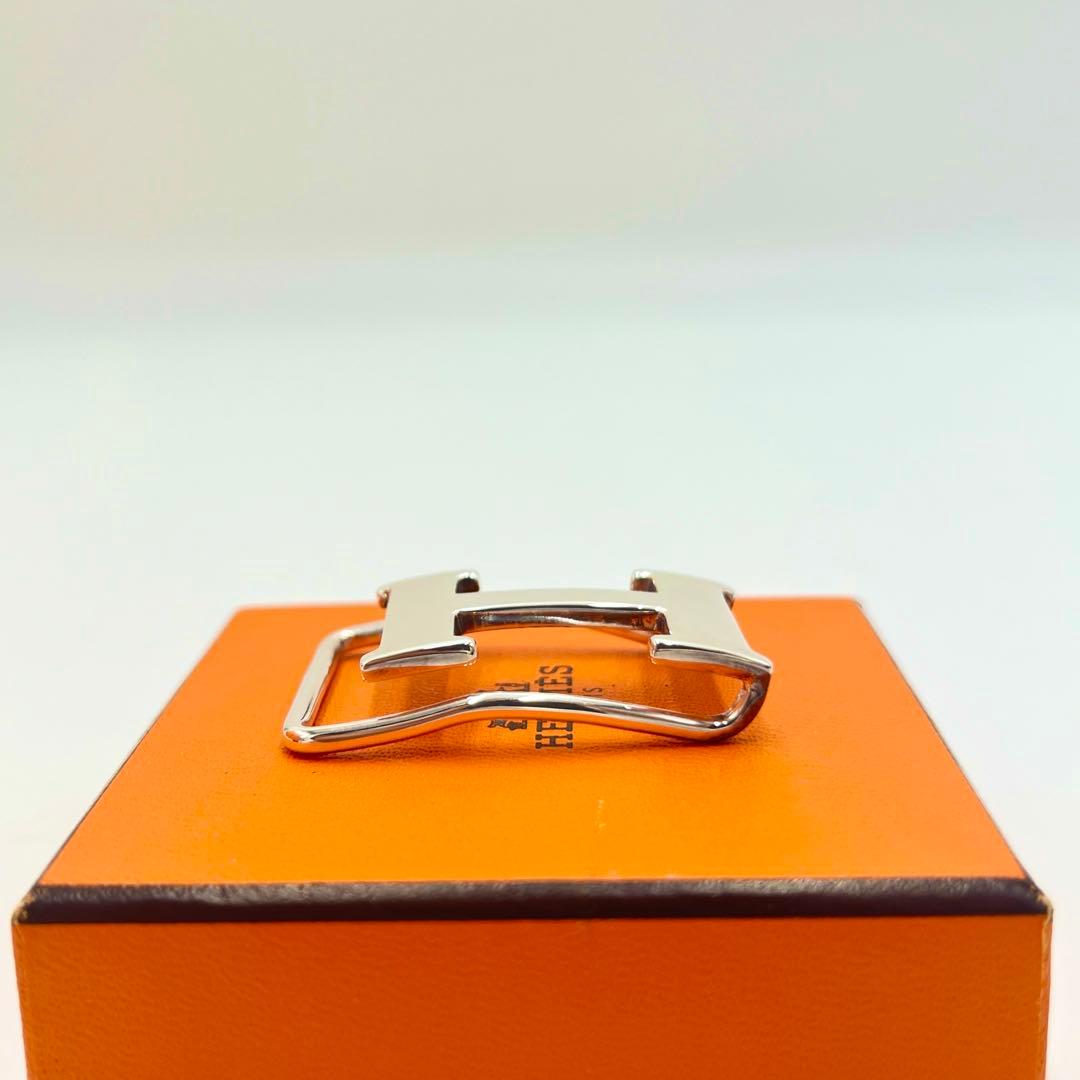 【極美品】エルメス マネークリップ コンスタンス Hロゴ シルバー 925