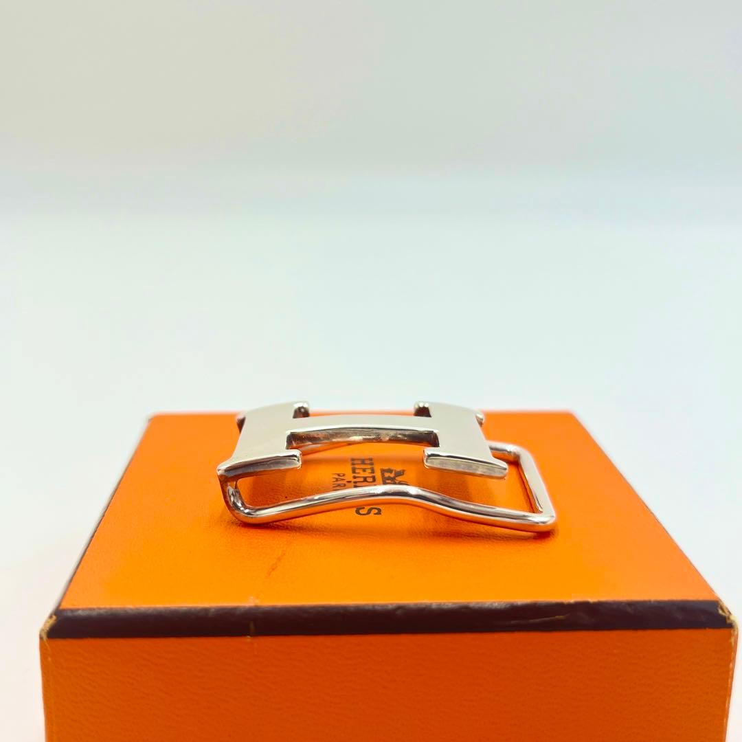 【極美品】エルメス マネークリップ コンスタンス Hロゴ シルバー 925