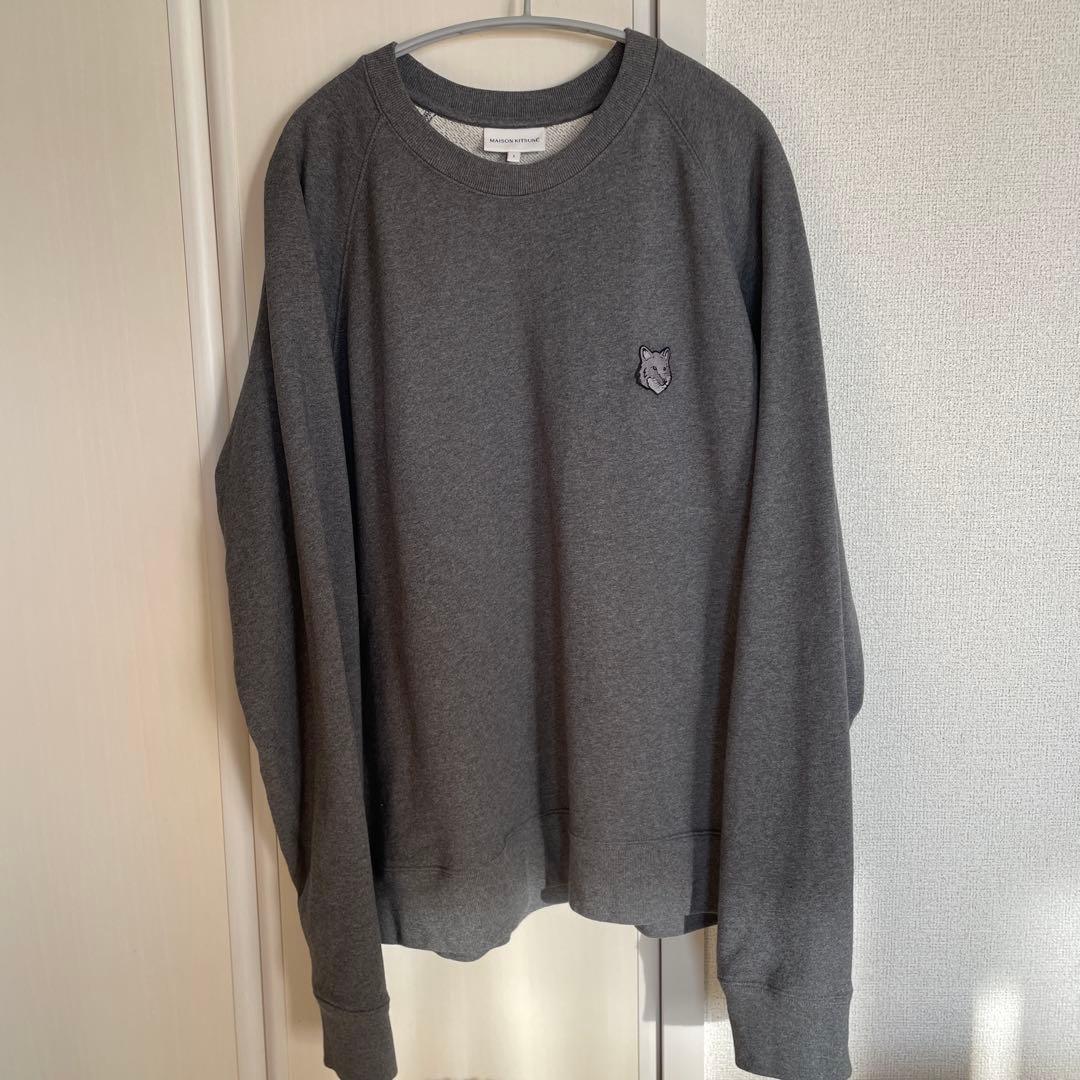 P*L様 MAISON KITSUNÉ グレー トレーナー Lサイズ