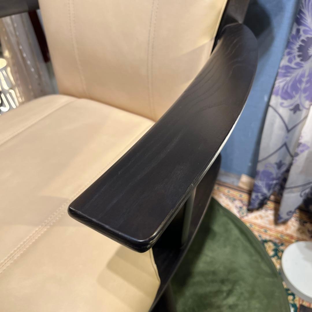 Sale L ４ NAGANO キャスター付き　３６０度回転　　アームチェア