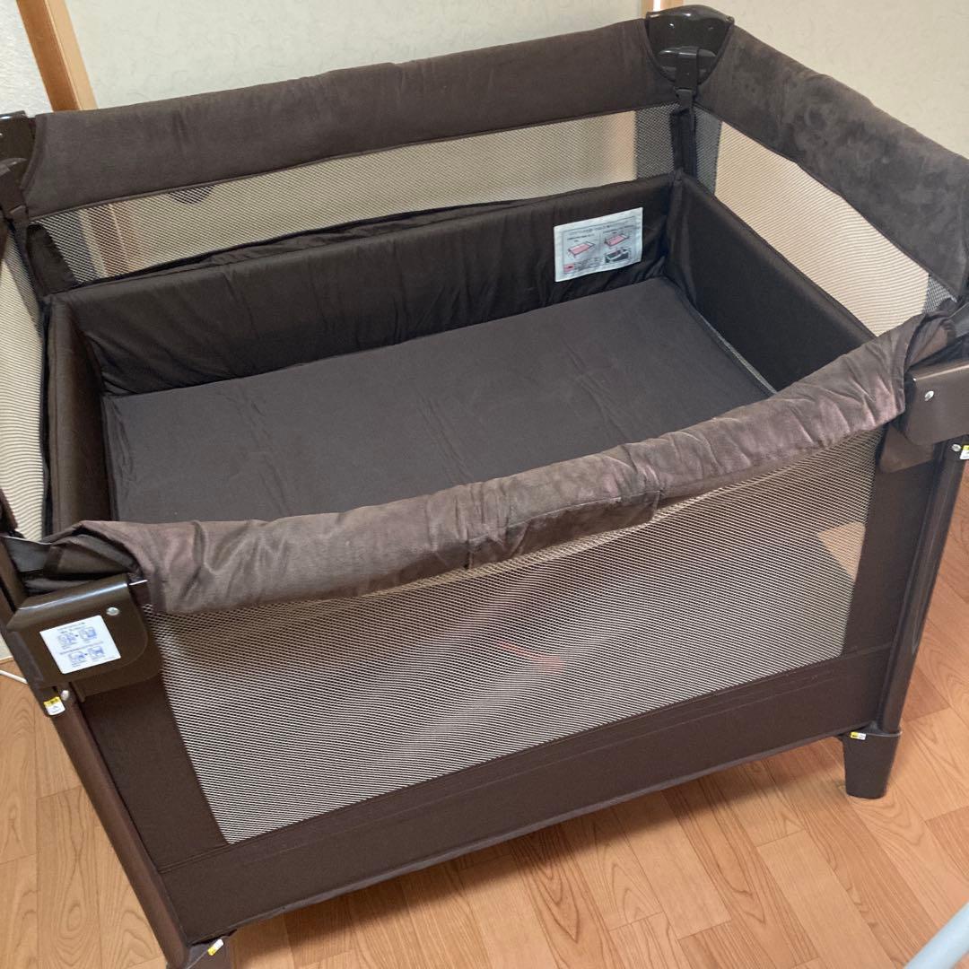 アップリカ Aprica ココネル エアー プラス ベビーベッド 茶