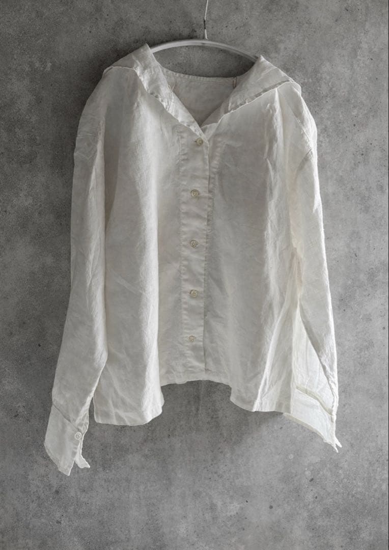 【新品未使用】ネストローブ nestrobe セーラーリネンブラウス